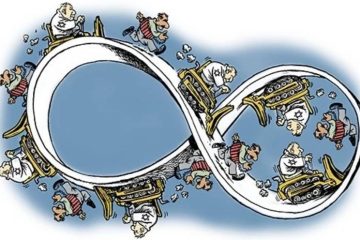 Le RUBAN de MOEBIUS : deux côtés, deux regards, deux réalités