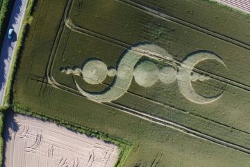 UN CHAMP DE FORME (CROP CIRCLE) EST APPARU LE 13 JUIN EN NORMANDIE
