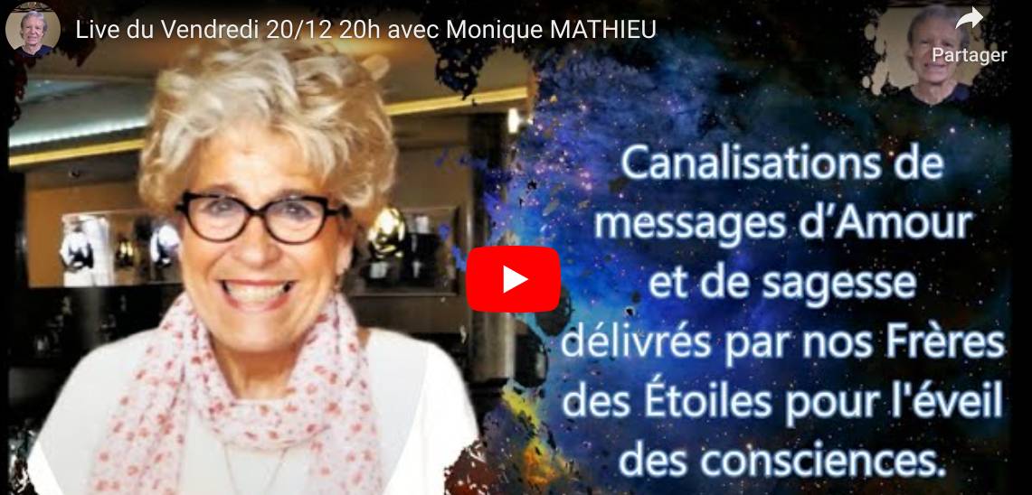 VENDREDI 20 DÉCEMBRE, MONIQUE MATHIEU EN LIVE